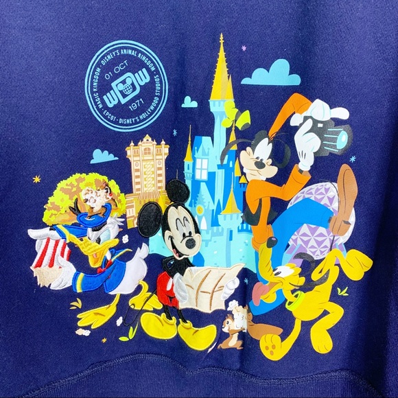 Girl’s Disney Full Zip Hooded Sweatshirt w/Patches - Picture 4 of 14